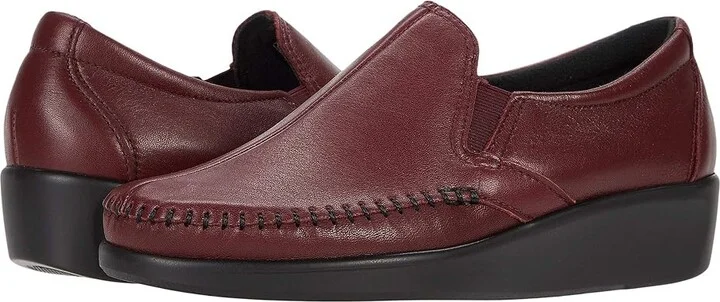 SAS Dream Comfort Loafer Women's Shoes Wine : 7 N - Narrow (AA), Leather