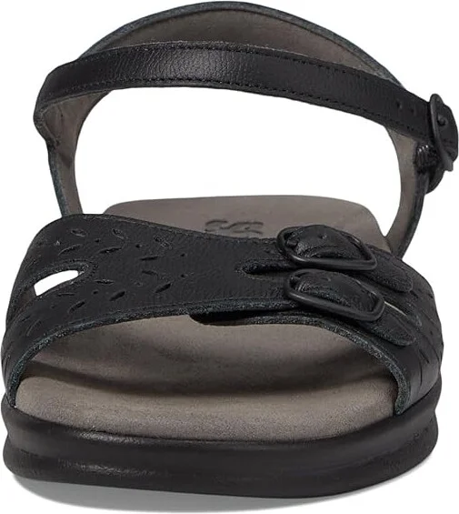SAS Duo Adjustable Comfort Sandal Women's Shoes Black : 6 S - Slim (AAA), Leather - Image 3