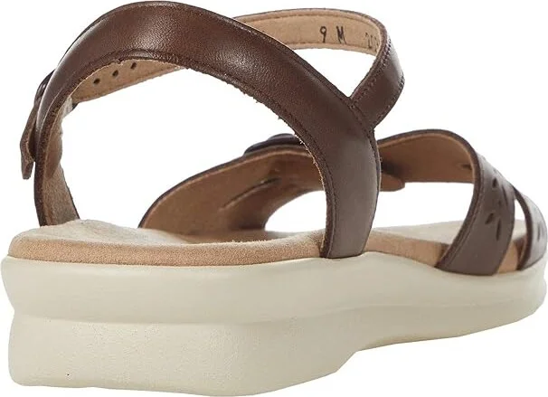 SAS Duo Adjustable Comfort Sandal Women's Shoes Darkwood : 6 S - Slim (AAA), Leather - Image 4