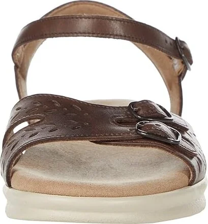 SAS Duo Adjustable Comfort Sandal Women's Shoes Darkwood : 6 S - Slim (AAA), Leather - Image 5