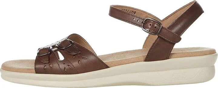 SAS Duo Adjustable Comfort Sandal Women's Shoes Darkwood : 6 S - Slim (AAA), Leather - Image 6