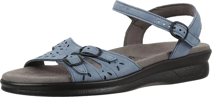 SAS Duo Adjustable Comfort Sandal Women's Shoes Denim : 7 N - Narrow (AA), Leather - Image 2