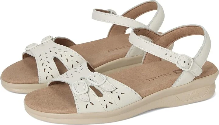 SAS Duo Adjustable Comfort Sandal Women's Shoes Halo : 6 S - Slim (AAA), Leather