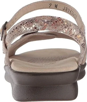 SAS Duo Adjustable Comfort Sandal Women's Shoes Multi/Snake Taupe : 7 M - Medium (B), Leather - Image 5