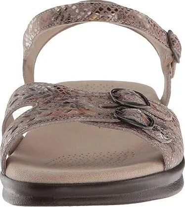 SAS Duo Adjustable Comfort Sandal Women's Shoes Multi/Snake Taupe : 7 M - Medium (B), Leather - Image 6