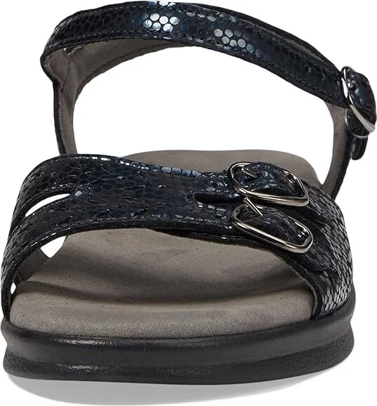 SAS Duo Adjustable Comfort Sandal Women's Shoes Navy Perla : 7 N - Narrow (AA), Leather - Image 3
