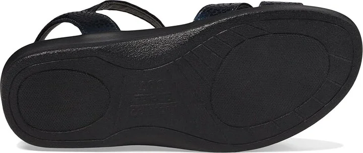 SAS Duo Adjustable Comfort Sandal Women's Shoes Navy Perla : 7 N - Narrow (AA), Leather - Image 4
