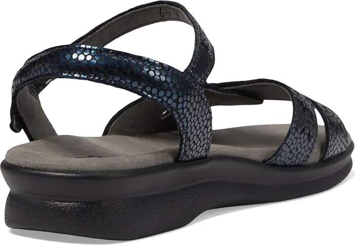 SAS Duo Adjustable Comfort Sandal Women's Shoes Navy Perla : 7 N - Narrow (AA), Leather - Image 5