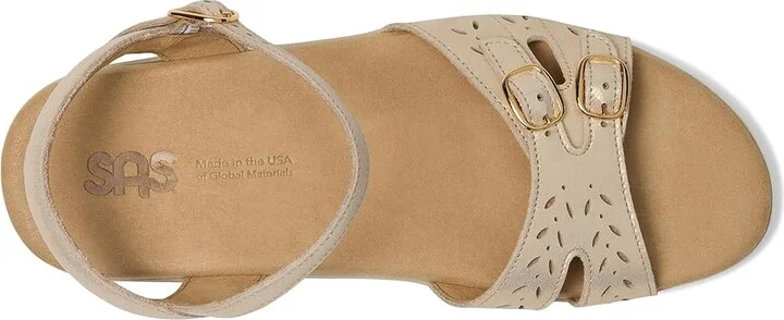 SAS Duo Adjustable Comfort Sandal Women's Shoes Soft Gold : 9.5 N - Narrow (AA), Leather - Image 2