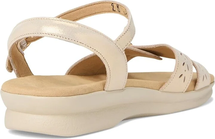 SAS Duo Adjustable Comfort Sandal Women's Shoes Soft Gold : 9.5 N - Narrow (AA), Leather - Image 4