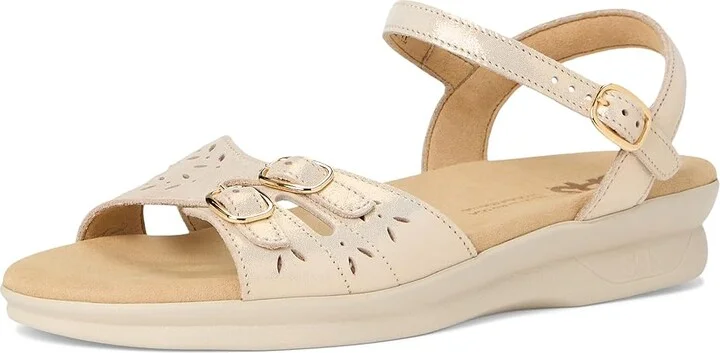 SAS Duo Adjustable Comfort Sandal Women's Shoes Soft Gold : 9.5 N - Narrow (AA), Leather - Image 5