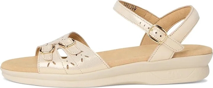 SAS Duo Adjustable Comfort Sandal Women's Shoes Soft Gold : 9.5 N - Narrow (AA), Leather - Image 6