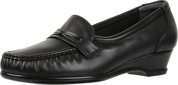 SAS Easier Slip On Loafer Women's Shoes Black : 6 S - Slim (AAA), Leather - Image 2
