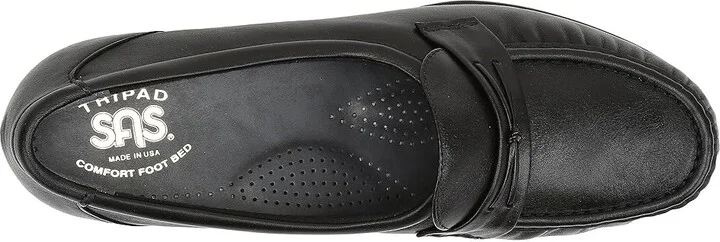 SAS Easier Slip On Loafer Women's Shoes Black : 6 S - Slim (AAA), Leather - Image 3