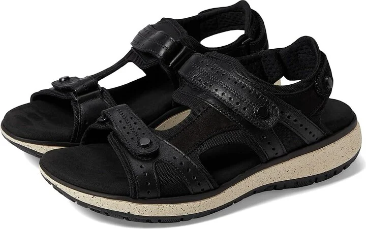 SAS Embark Adjustable Comfort Sport Sandal Women's Sandals Black Ash : 9 N - Narrow (AA), Leather