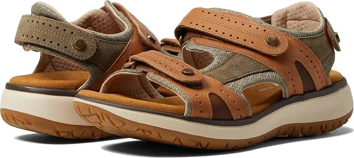 SAS Embark Adjustable Comfort Sport Sandal Women's Sandals Live Oak : 7 N - Narrow (AA), Leather