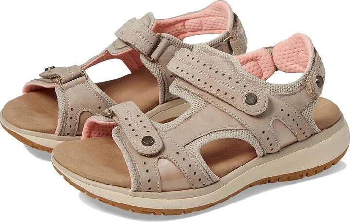 SAS Embark Adjustable Comfort Sport Sandal Women's Sandals Taupe : 7 N - Narrow (AA), Leather