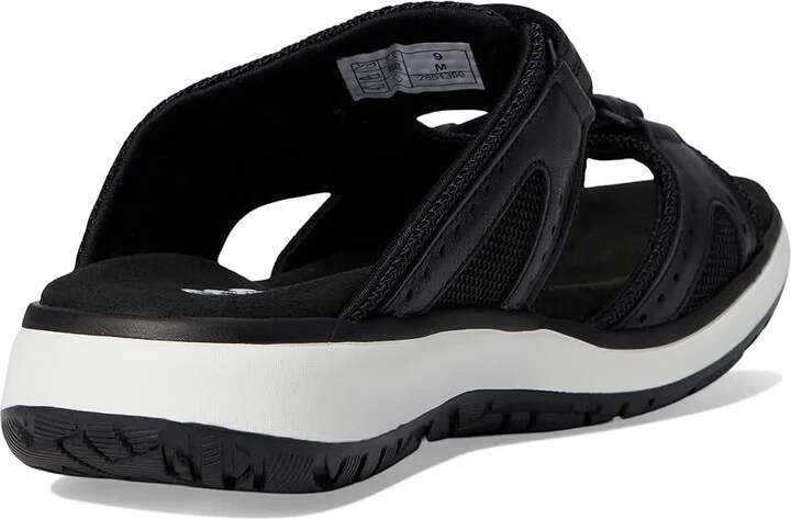 SAS Embark Adjustable Comfort Sport Slide Women's Sandals Black : 8 W - Wide (C), Leather/Rubber/Textile - Image 4