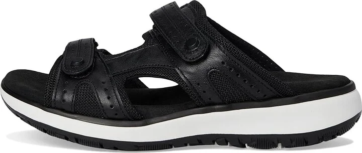 SAS Embark Adjustable Comfort Sport Slide Women's Sandals Black : 8 W - Wide (C), Leather/Rubber/Textile - Image 6