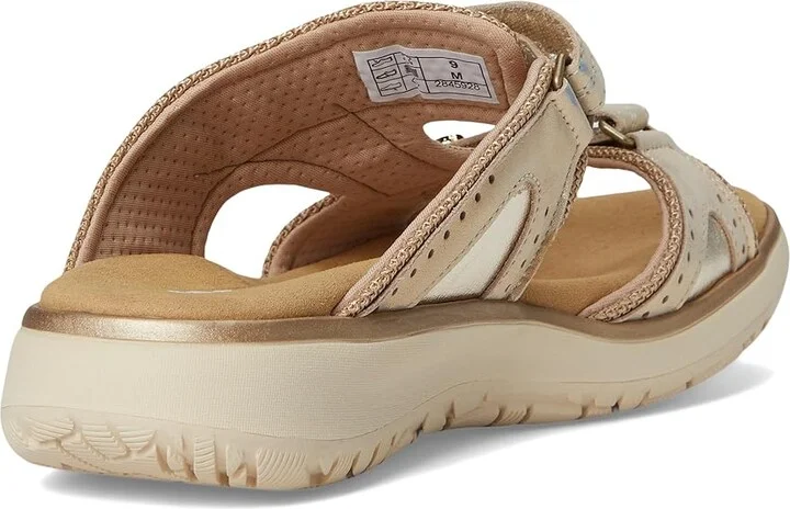 SAS Embark Adjustable Comfort Sport Slide Women's Sandals Soft Gold : 9 W - Wide (C), Leather/Rubber/Textile - Image 4