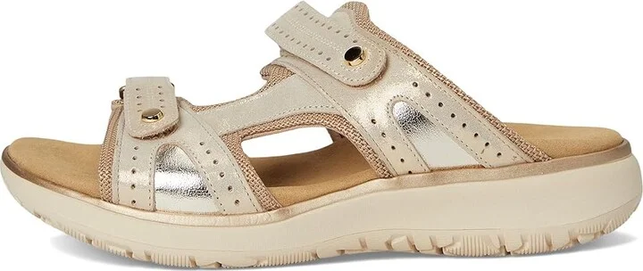 SAS Embark Adjustable Comfort Sport Slide Women's Sandals Soft Gold : 9 W - Wide (C), Leather/Rubber/Textile - Image 6