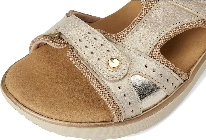 SAS Embark Adjustable Comfort Sport Slide Women's Sandals Soft Gold : 9 W - Wide (C), Leather/Rubber/Textile - Image 7