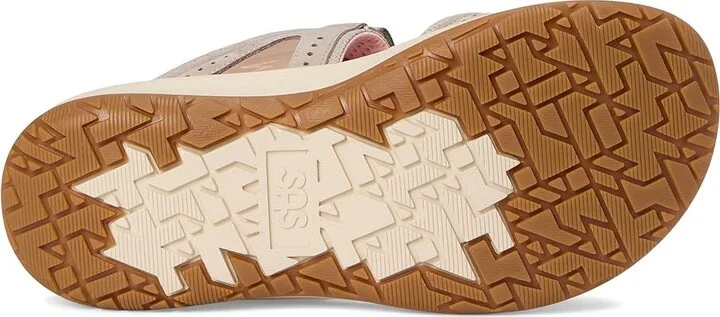 SAS Embark Adjustable Comfort Sport Slide Women's Sandals Taupe/Pink : 8 M - Medium (B), Leather/Rubber/Textile - Image 3