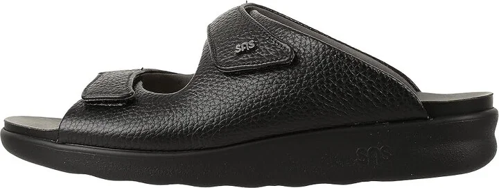 SAS Encore Adjustable Comfort Slide Sandal Men's Shoes Black : 8 W - Wide (E), Leather - Image 7