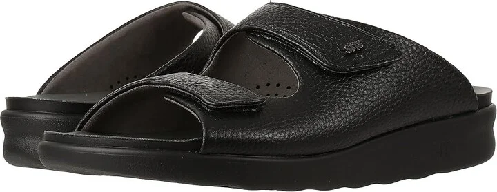 SAS Encore Adjustable Comfort Slide Sandal Men's Shoes Black : 8 W - Wide (E), Leather