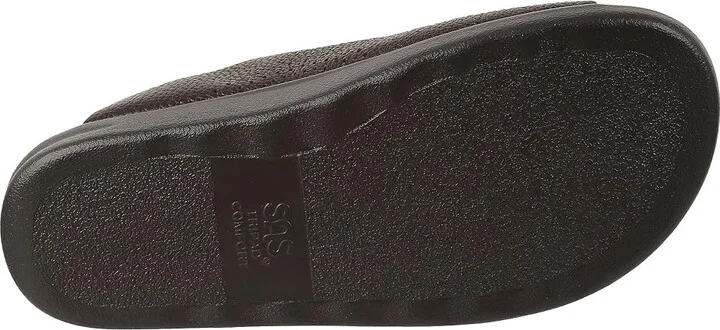 SAS Encore Adjustable Comfort Slide Sandal Men's Shoes Brown : 7 W - Wide (E), Leather - Image 4