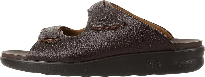 SAS Encore Adjustable Comfort Slide Sandal Men's Shoes Brown : 7 W - Wide (E), Leather - Image 7