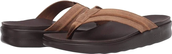 SAS Escape Flip-Flop Comfort Thong Sandal Men's Shoes Stampede : 8.5 M - Medium (D), Leather
