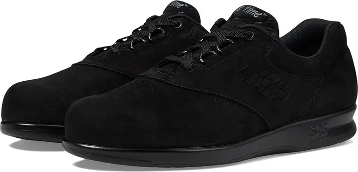 SAS Free Time Comfort Walking Shoe Women's Shoes Charcoal : 6 M - Medium (B), Leather