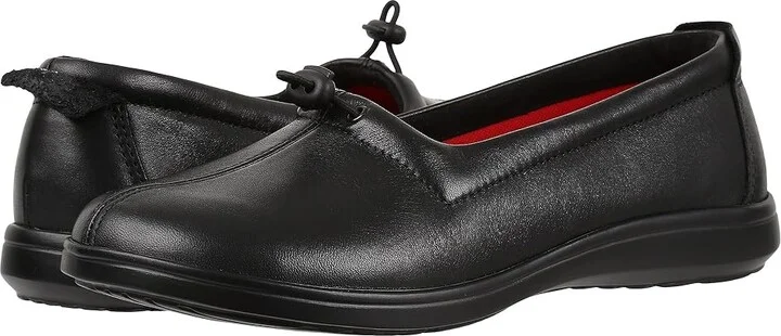 SAS Funk Comfort Slip On Loafer Women's Shoes Black : 7 N - Narrow (AA), Leather