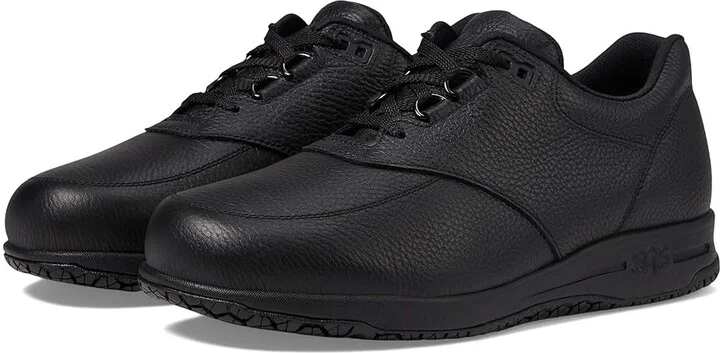 SAS Guardian Slip-Resistant Comfort Lace Up Men's Shoes Black : 8 S - Slim (B), Leather