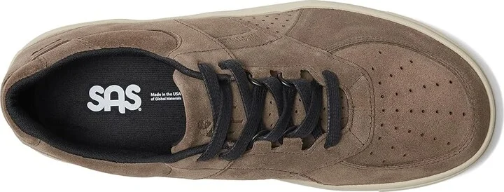 SAS High Street Lace Up Comfort Sneaker Men's Shoes Almond : 7.5 M - Medium (D), Leather - Image 2