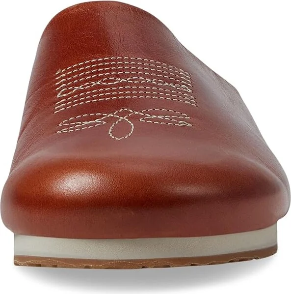 SAS Hinny Comfort Casual Mule Women's Flat Shoes Chestnut : 10.5 W - Wide (C), Leather - Image 2