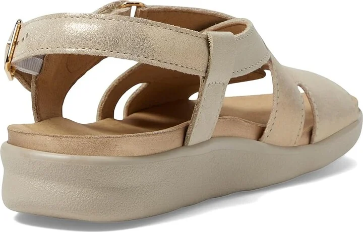 SAS Huggy Adjustable Comfort Sandal Women's Shoes Soft Gold : 6.5 W - Wide (C), Leather - Image 4
