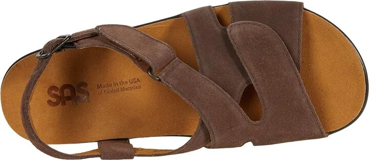 SAS Huggy Adjustable Comfort Sandal Women's Shoes Teddy : 6 N - Narrow (AA), Leather - Image 2