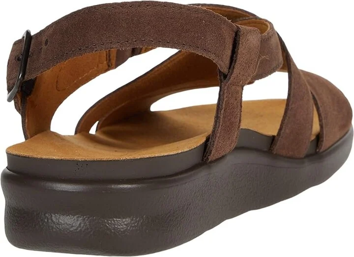 SAS Huggy Adjustable Comfort Sandal Women's Shoes Teddy : 6 N - Narrow (AA), Leather - Image 4