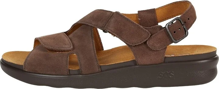 SAS Huggy Adjustable Comfort Sandal Women's Shoes Teddy : 6 N - Narrow (AA), Leather - Image 6