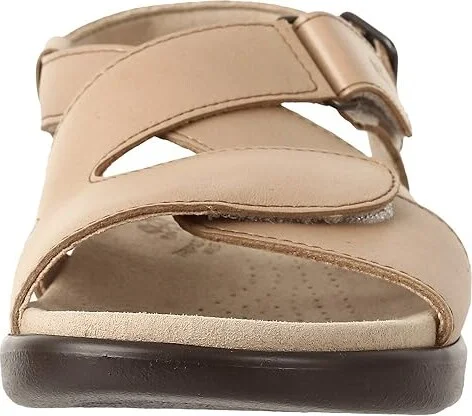 SAS Huggy Adjustable Comfort Sandal Women's Shoes Truffle : 7 N - Narrow (AA), Leather - Image 6