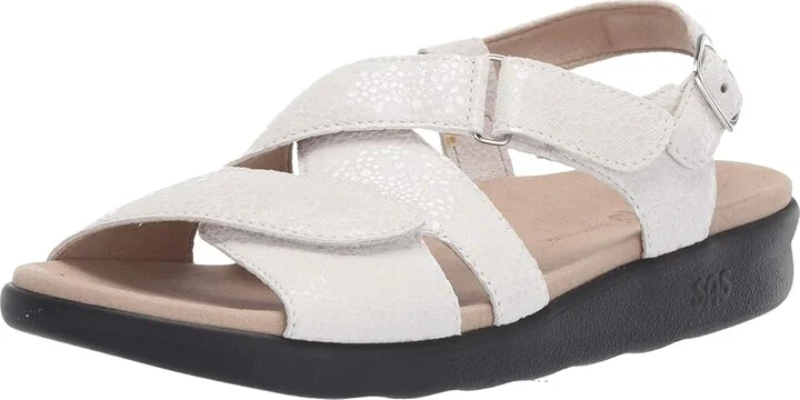 SAS Huggy Adjustable Comfort Sandal Women's Shoes Vanilla : 11 N - Narrow (AA), Leather - Image 2