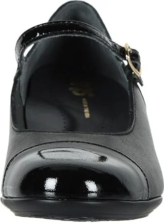 SAS Isabel Mary Jane Comfort Heel Women's Shoes Black/Black Patent : 6 S - Slim (AAA), Suede - Image 6