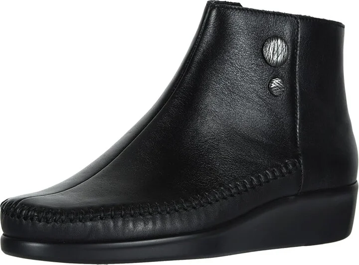 SAS Jade Side Zip Comfort Ankle Boot Women's Slip on Shoes Black : 7.5 S - Slim (AAA), Leather - Image 2