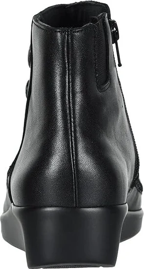 SAS Jade Side Zip Comfort Ankle Boot Women's Slip on Shoes Black : 7.5 S - Slim (AAA), Leather - Image 5