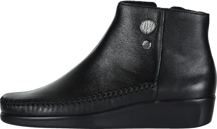 SAS Jade Side Zip Comfort Ankle Boot Women's Slip on Shoes Black : 7.5 S - Slim (AAA), Leather - Image 7