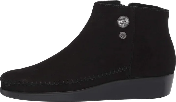 SAS Jade Side Zip Comfort Ankle Boot Women's Slip on Shoes Onyx : 7 N - Narrow (AA), Leather - Image 7