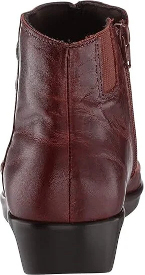 SAS Jade Side Zip Comfort Ankle Boot Women's Slip on Shoes Walnut : 7 S - Slim (AAA), Leather - Image 5