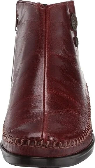 SAS Jade Side Zip Comfort Ankle Boot Women's Slip on Shoes Walnut : 7 S - Slim (AAA), Leather - Image 8